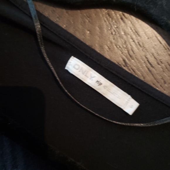 2/$12 OR 4/$20 Sequin Shoulder Draped Neck T-Shirt - Picture 4 of 4